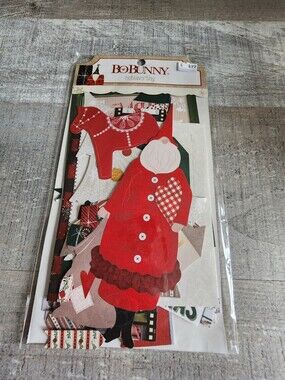 Christmas Santa Old Fashioned - Die Cut - Bo Bunny Scrapbooking Retired #34